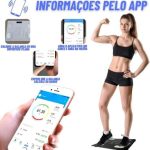 Balança Digital de Bioimpedância Bluetooth – 180kg – App Android e iOS