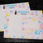 Papel de Carta Barbapapa Rosa
