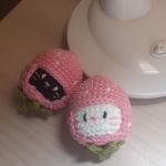 Chaveiro Morango SK Amigurumi em Crochê